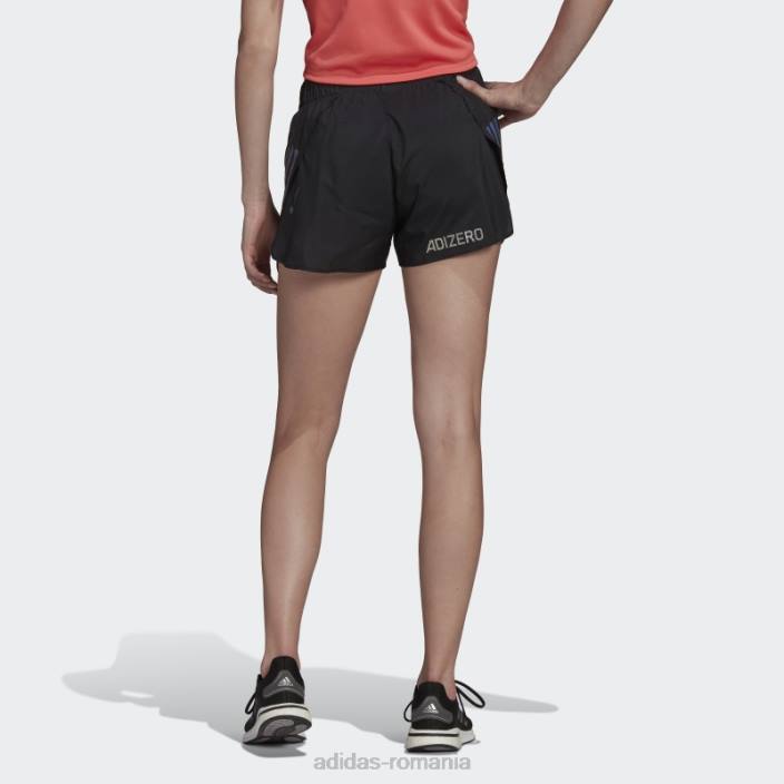 Adidas pantaloni scurți negri adizero running split femei negru 2JBN23626