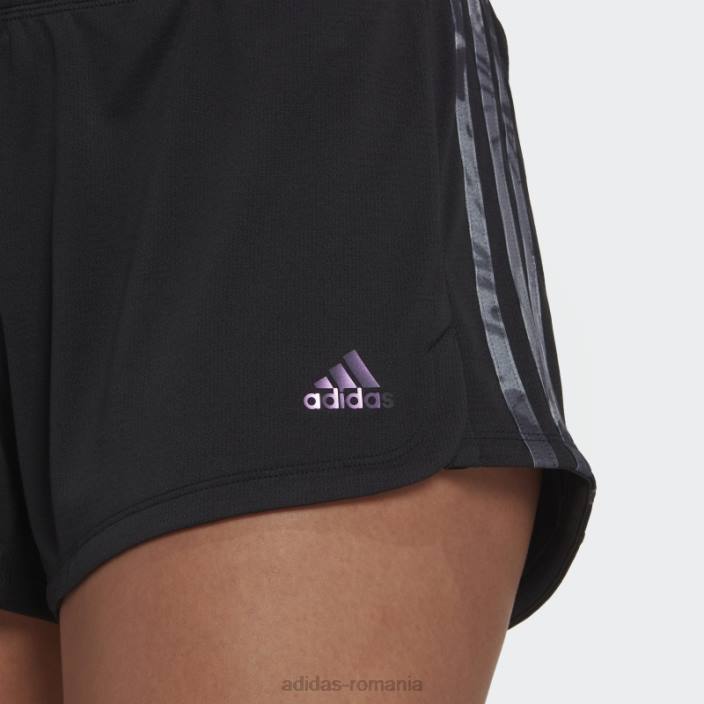 Adidas pantaloni scurți negri aeroready pentru antrenament floral femei negru/violet met 2JBN23692