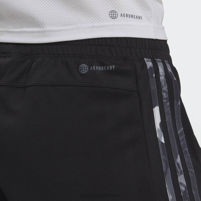 Adidas pantaloni scurți negri aeroready pentru antrenament floral femei negru/violet met 2JBN23692