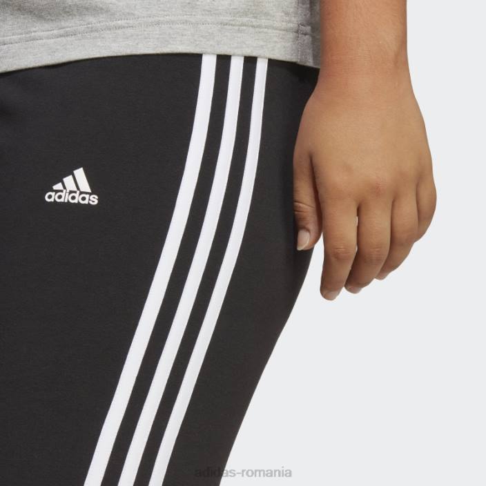 Adidas pantaloni scurți pentru biciclete cu 3 dungi (plus mărime) alb femei alb negru 2JBN23284