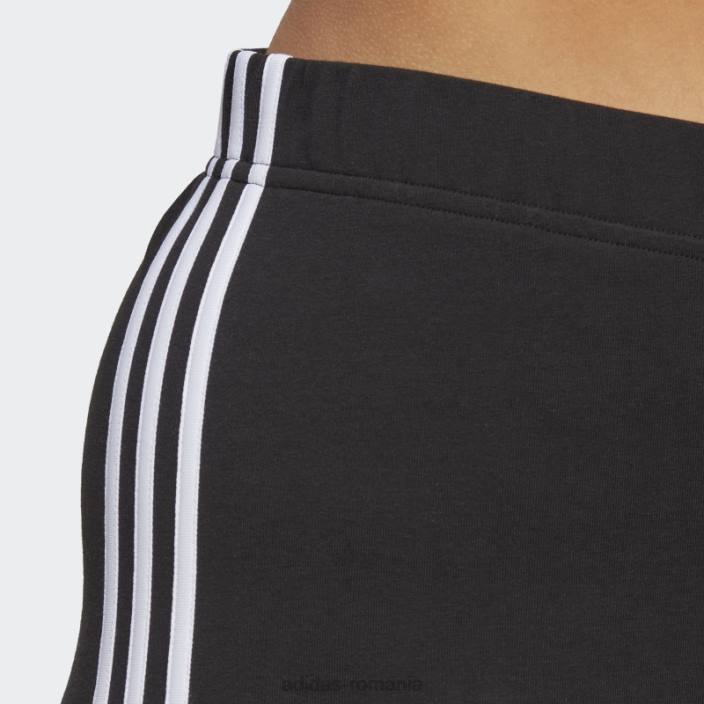 Adidas pantaloni scurți pentru biciclete cu 3 dungi (plus mărime) alb femei alb negru 2JBN23284