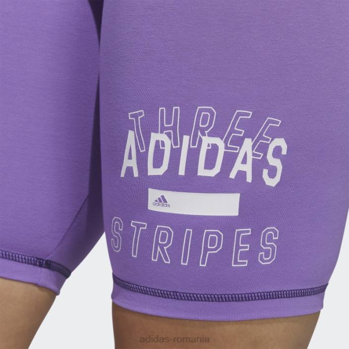 Adidas pantaloni scurți sport statement violet femei violet 2JBN23635