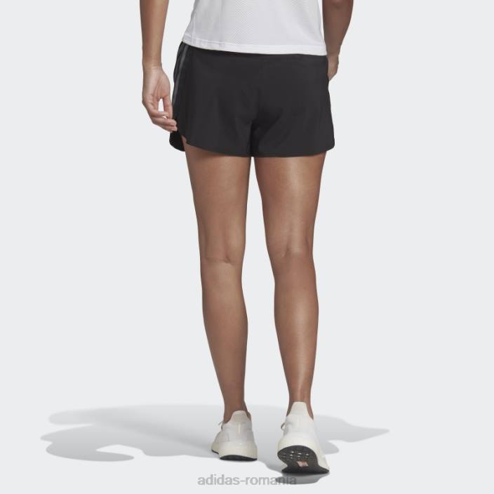 Adidas run icons pantaloni scurți de alergare cu 3 dungi negru adidas femei negru 2JBN23616