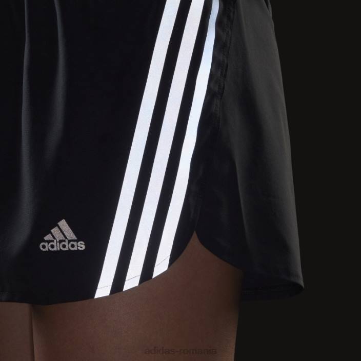 Adidas run icons pantaloni scurți de alergare cu 3 dungi negru adidas femei negru 2JBN23616