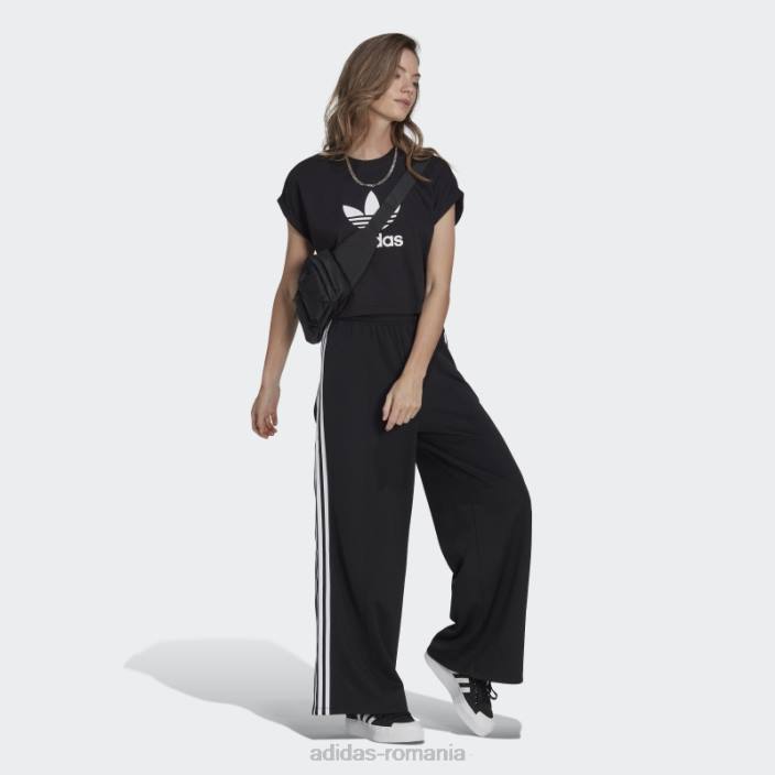 Adidas adicolor classics pantaloni largi negri adidas femei negru 2JBN24000