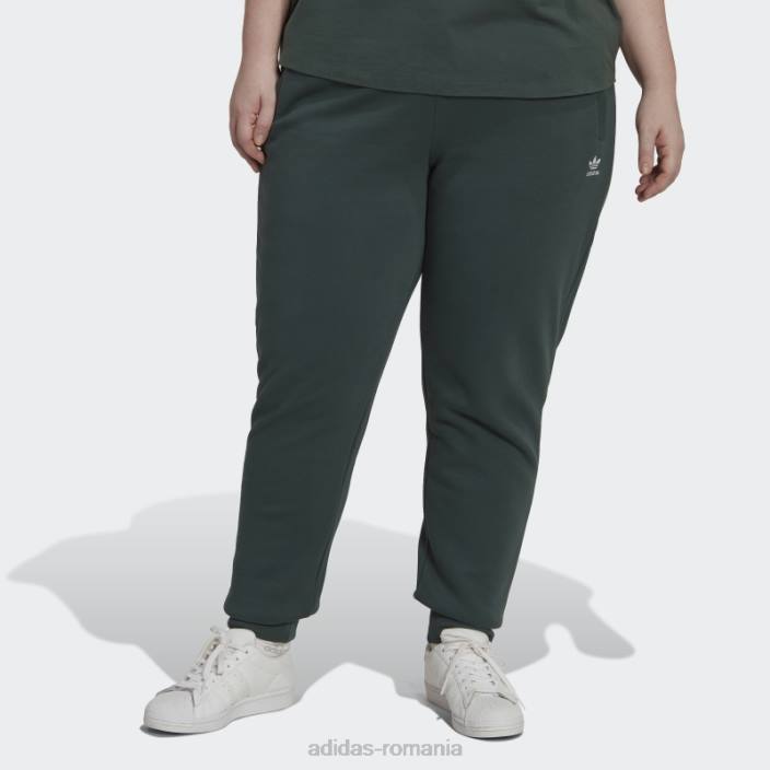 Adidas adicolor essentials fleece slim pantaloni de jogging (plus size) verde mineral femei verde mineral 2JBN23347