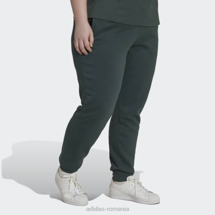 Adidas adicolor essentials fleece slim pantaloni de jogging (plus size) verde mineral femei verde mineral 2JBN23347