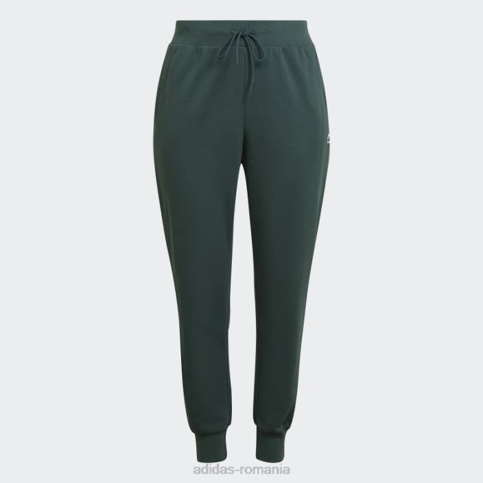 Adidas adicolor essentials fleece slim pantaloni de jogging (plus size) verde mineral femei verde mineral 2JBN23347