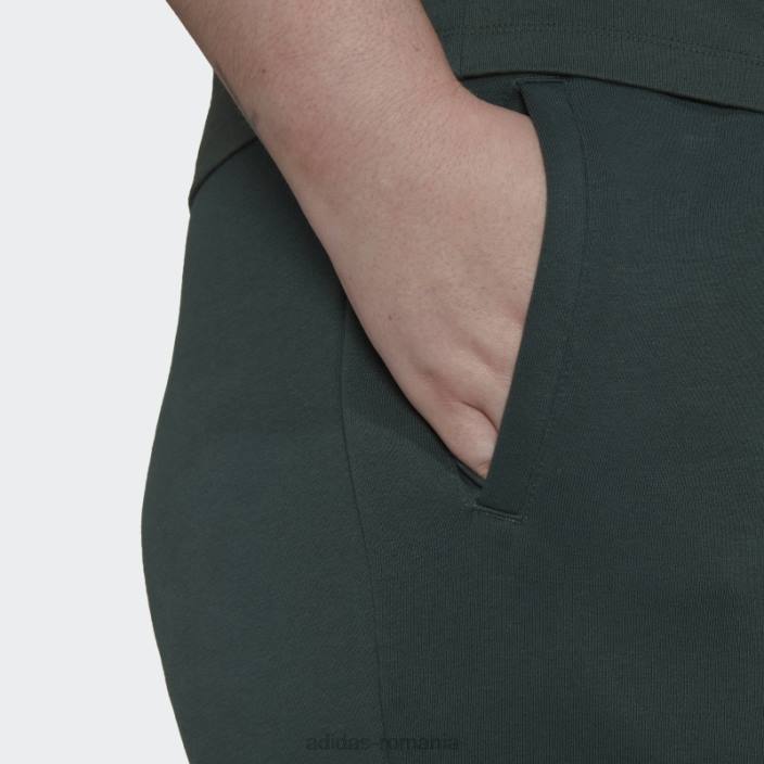 Adidas adicolor essentials fleece slim pantaloni de jogging (plus size) verde mineral femei verde mineral 2JBN23347