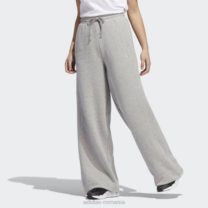 Adidas all szn fleece pantaloni largi gri mediu adidas femei gri mediu 2JBN23940