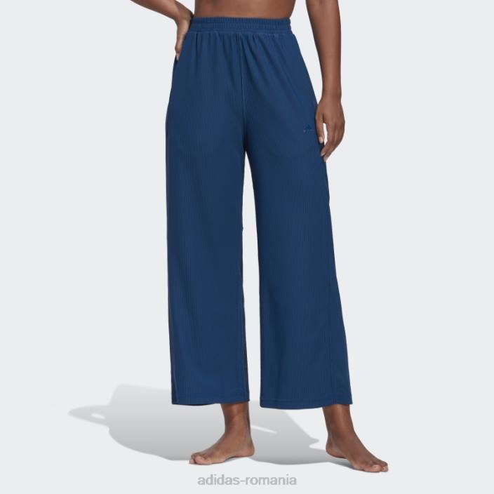 Adidas pantaloni adidas 7/8 cu picioare mari aeroready studio femei marin 2JBN23829