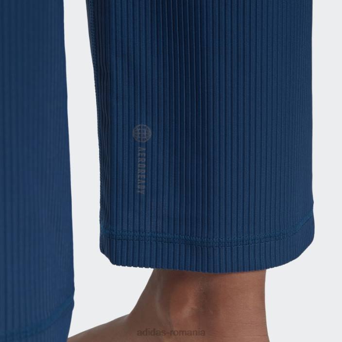 Adidas pantaloni adidas 7/8 cu picioare mari aeroready studio femei marin 2JBN23829