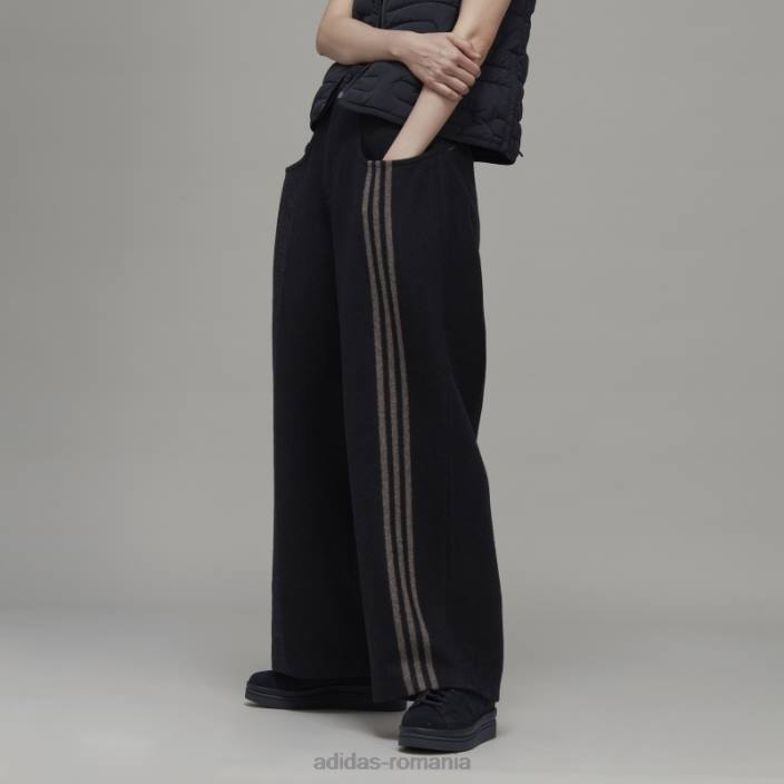 Adidas pantaloni adidas cu 3 dungi cu picioare largi femei2JBN10272