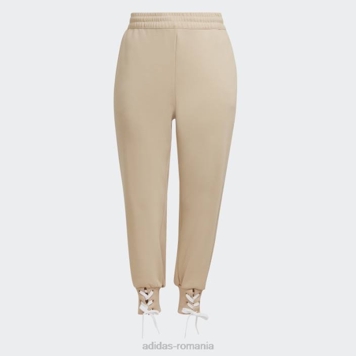 Adidas pantaloni cu dantelă bej întotdeauna originali (plus mărime) femei bej 2JBN23267