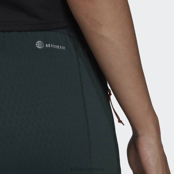 Adidas pantaloni de alergare din fleece x-city verzi femei verde 2JBN23959