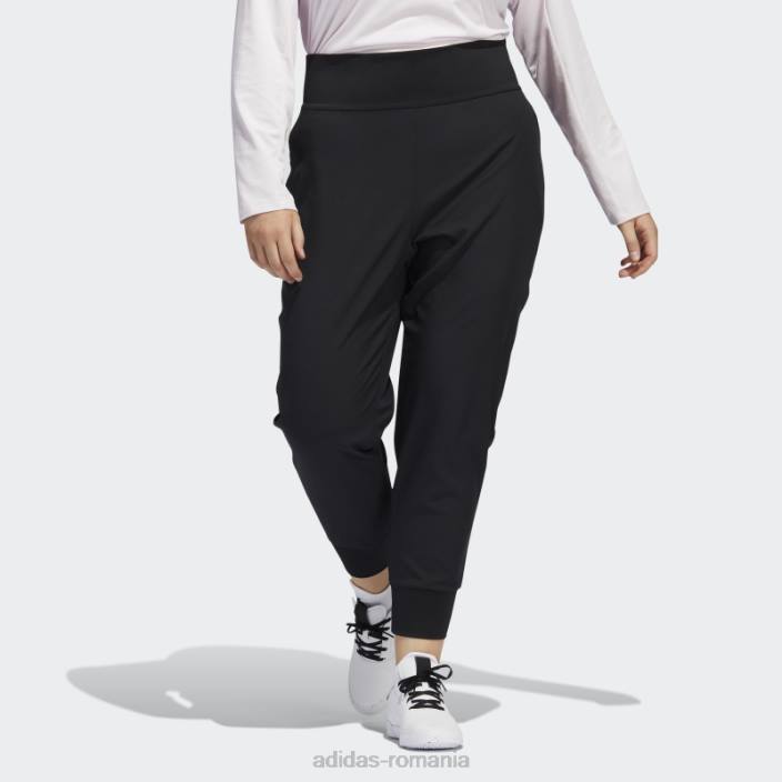 Adidas pantaloni de jogger esențiali negri (plus mărime) femei negru 2JBN23290