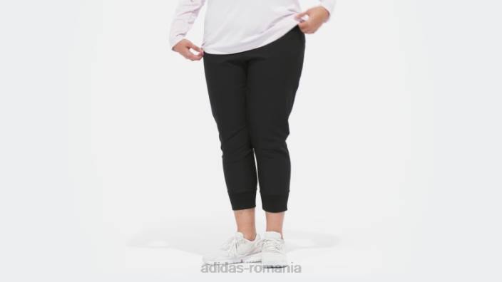 Adidas pantaloni de jogger esențiali negri (plus mărime) femei negru 2JBN23290