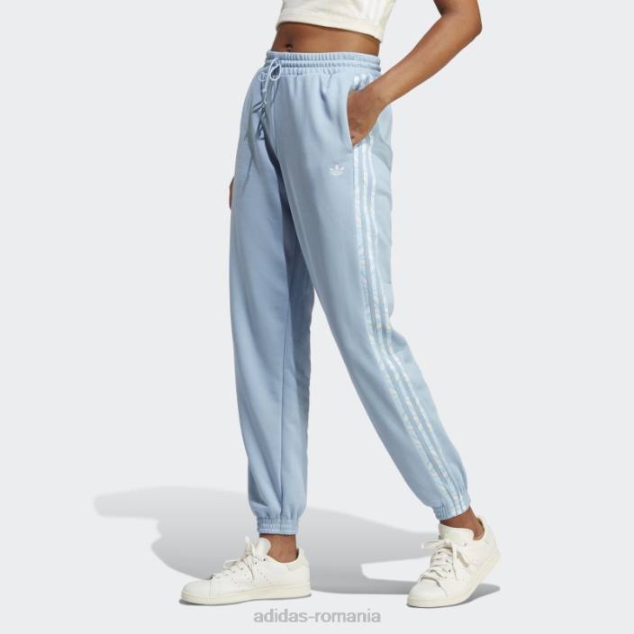 Adidas pantaloni de jogging cu imprimeu animal abstract sky ambiental femei cerul ambiental 2JBN23825