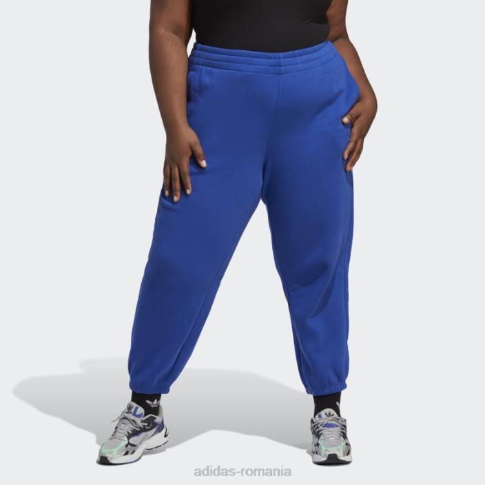 Adidas pantaloni de jogging fleece blue essentials (mărime plus) femei albastru 2JBN23320