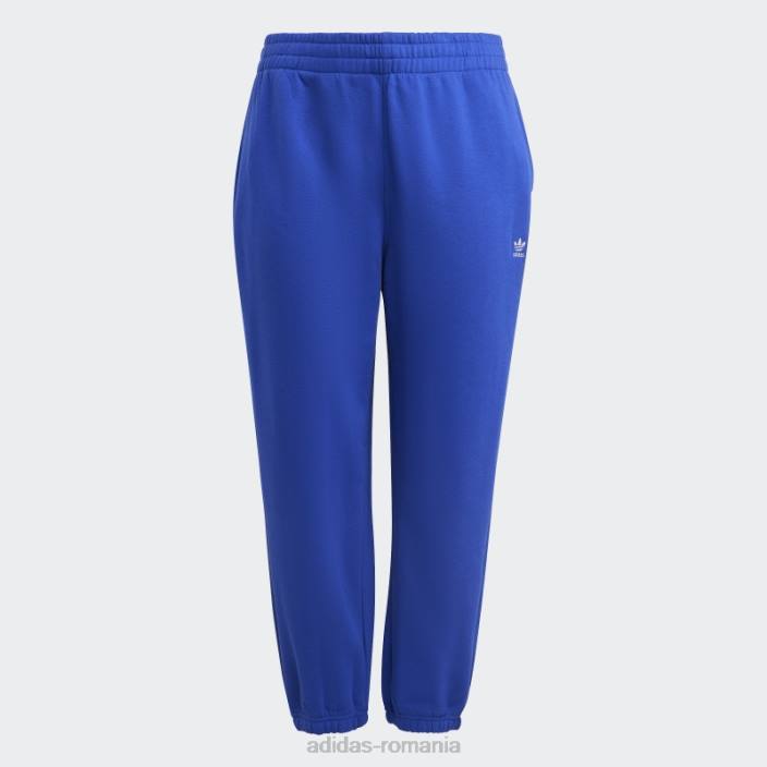 Adidas pantaloni de jogging fleece blue essentials (mărime plus) femei albastru 2JBN23320