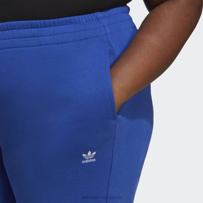 Adidas pantaloni de jogging fleece blue essentials (mărime plus) femei albastru 2JBN23320