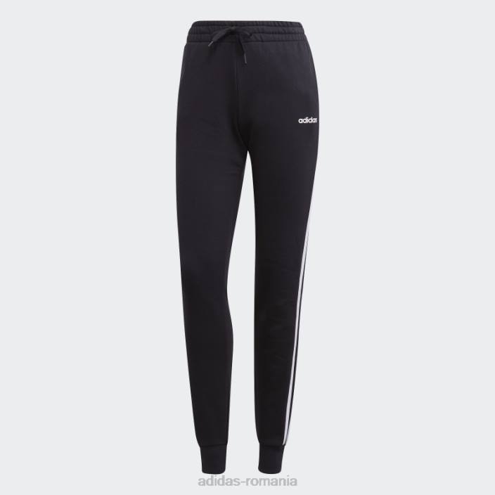 Adidas pantaloni de jogging negri cu 3 dungi femei alb negru 2JBN23812