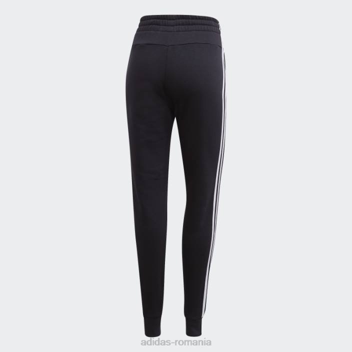 Adidas pantaloni de jogging negri cu 3 dungi femei alb negru 2JBN23812
