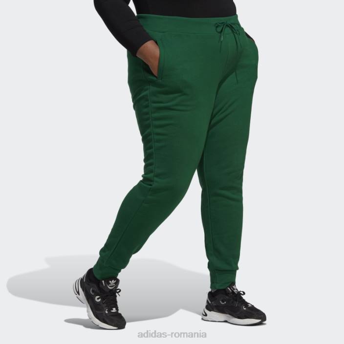 Adidas pantaloni de jogging slim adicolor essentials verde inchis (plus size) adidas femei verde inchis 2JBN23259