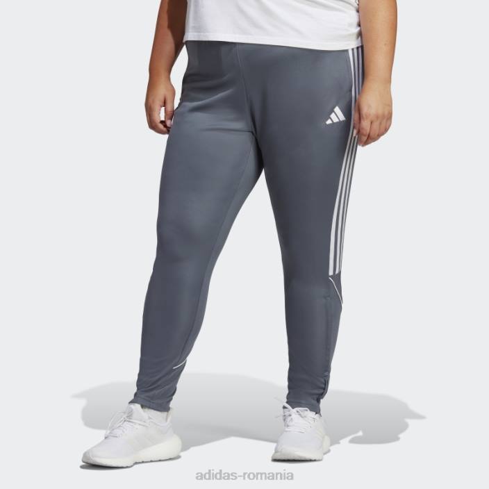 Adidas pantaloni de liga onix tiro 23 (plus mărime) femei onix 2JBN23357