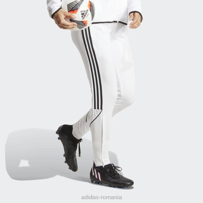 Adidas pantaloni de liga tiro 23 alb fierbinte femei alb 2JBN23941