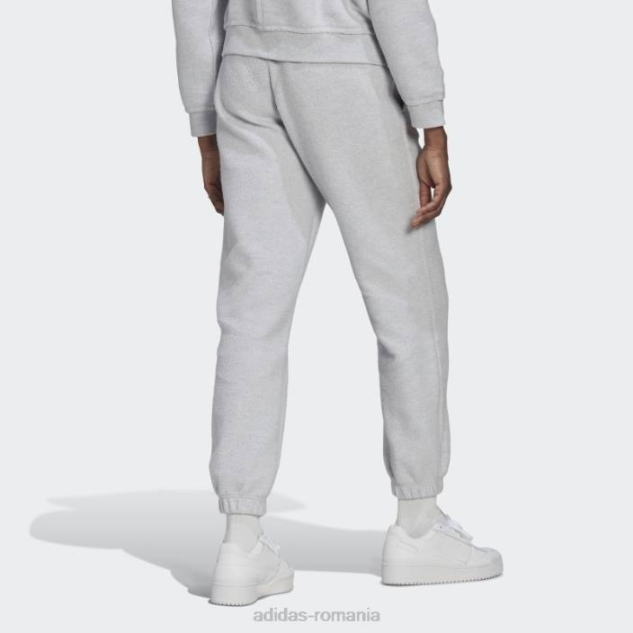 Adidas pantaloni de trening gri deschis heather loungewear femei erica gri deschis 2JBN24004