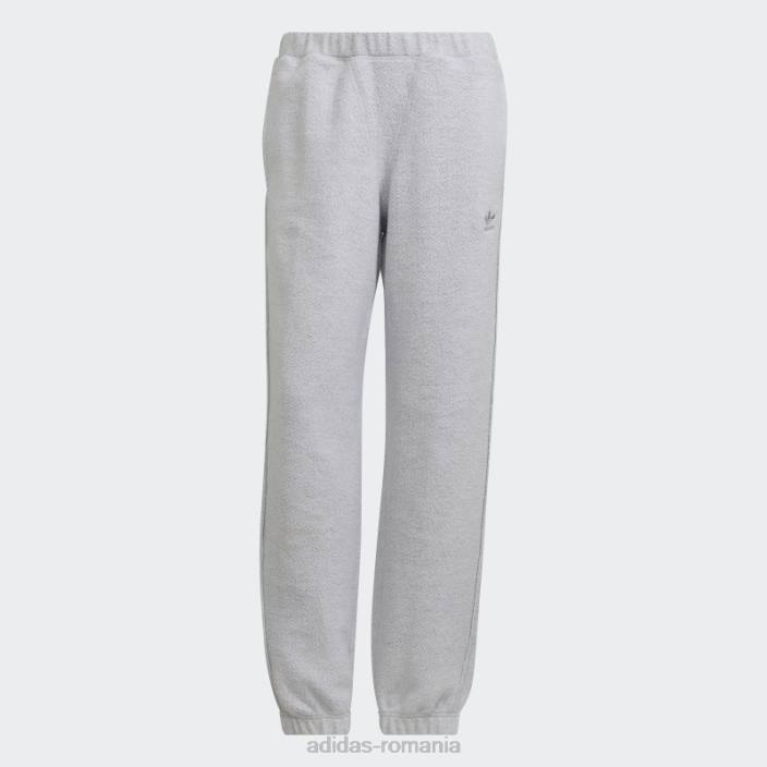 Adidas pantaloni de trening gri deschis heather loungewear femei erica gri deschis 2JBN24004