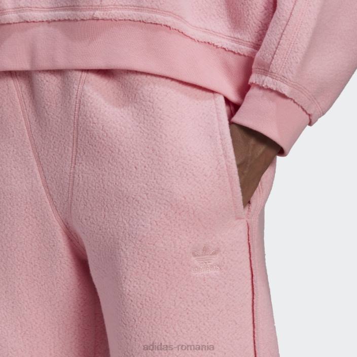 Adidas pantaloni de trening roz deschis femei roz deschis 2JBN23950