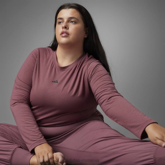 Adidas pantaloni de yoga echilibru autentici (plus marime) adidas burgundy femei Burgundia 2JBN23250