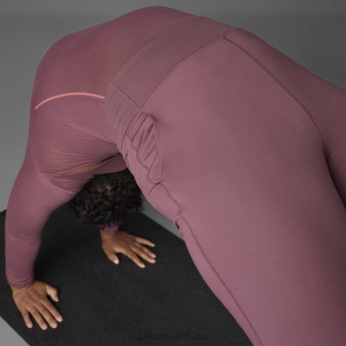 Adidas pantaloni de yoga echilibru autentici (plus marime) adidas burgundy femei Burgundia 2JBN23250