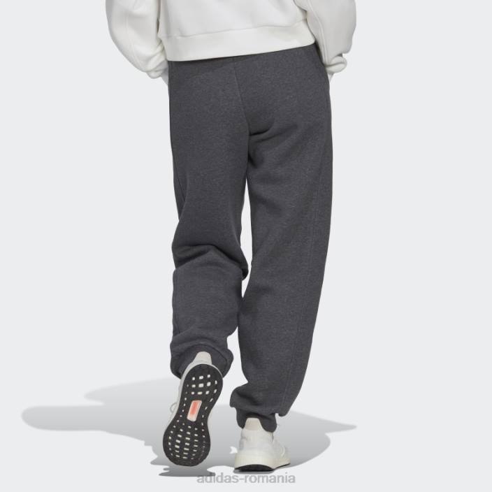 Adidas pantaloni din lână gri închis all szn femei erica gri închis 2JBN23939