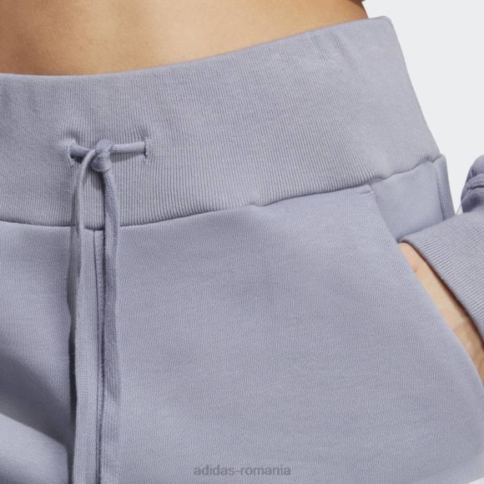 Adidas pantaloni largi lounge fleece violet argintiu adidas femei violet argintiu 2JBN23922