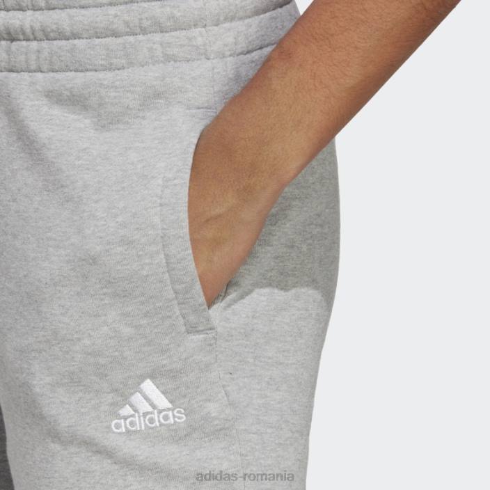 Adidas pantaloni liniari French Terry cu manșete, gri mediu, essentials femei gri mediu/alb 2JBN23849