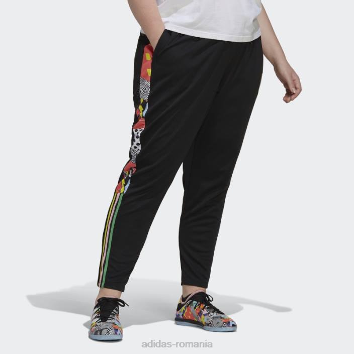 Adidas pantaloni negri tiro pride (plus marime) adidas femei negru/multicolor 2JBN23253