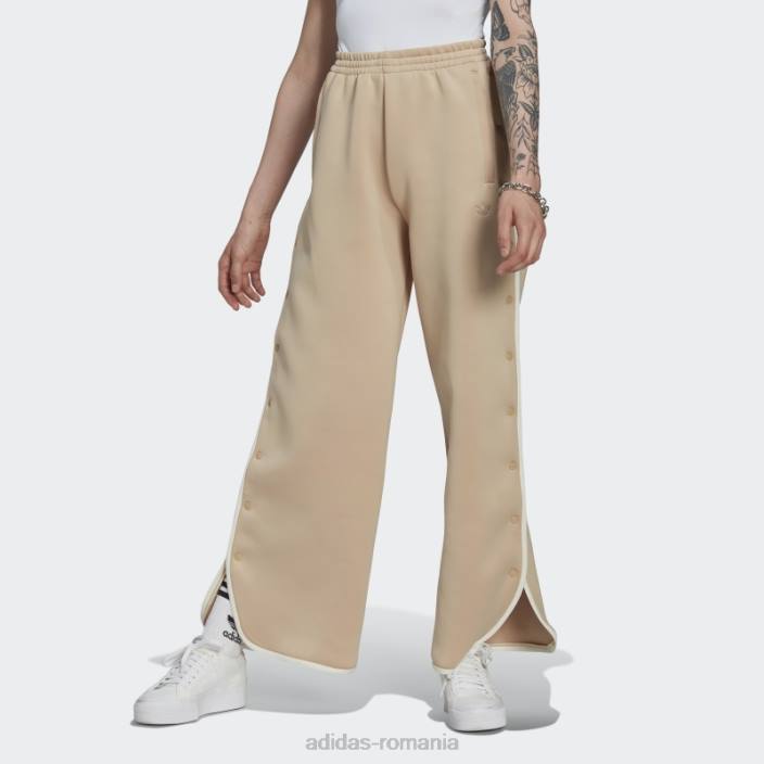 Adidas pantaloni spacer cu detalii de legare bej femei bej 2JBN24008