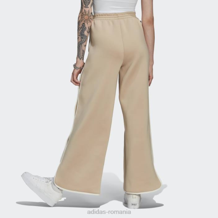 Adidas pantaloni spacer cu detalii de legare bej femei bej 2JBN24008
