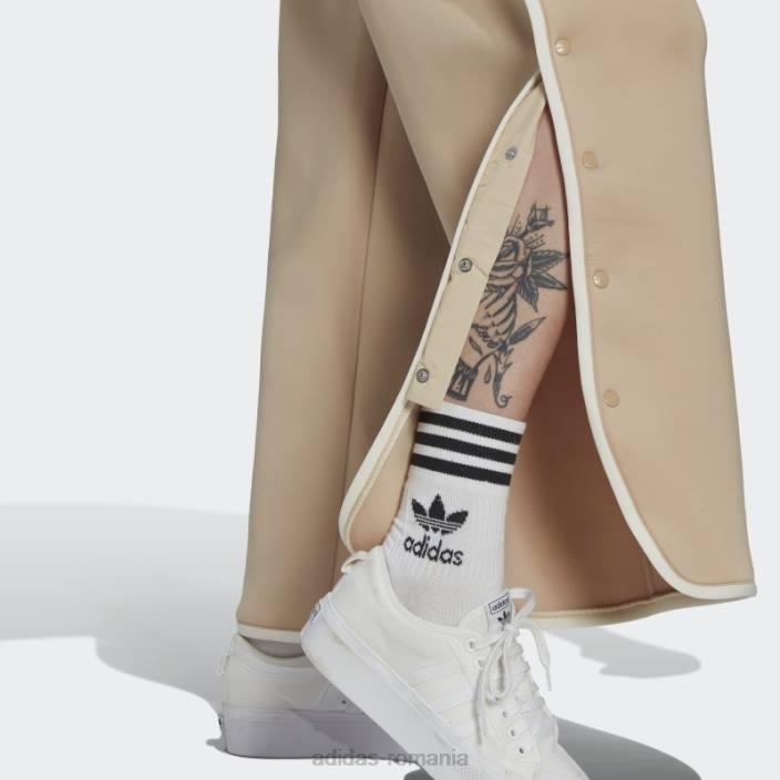 Adidas pantaloni spacer cu detalii de legare bej femei bej 2JBN24008