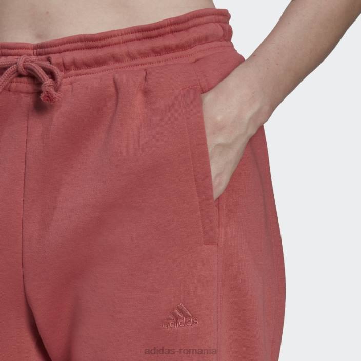 Adidas roșii all szn pantaloni fleece femei roșu 2JBN23980