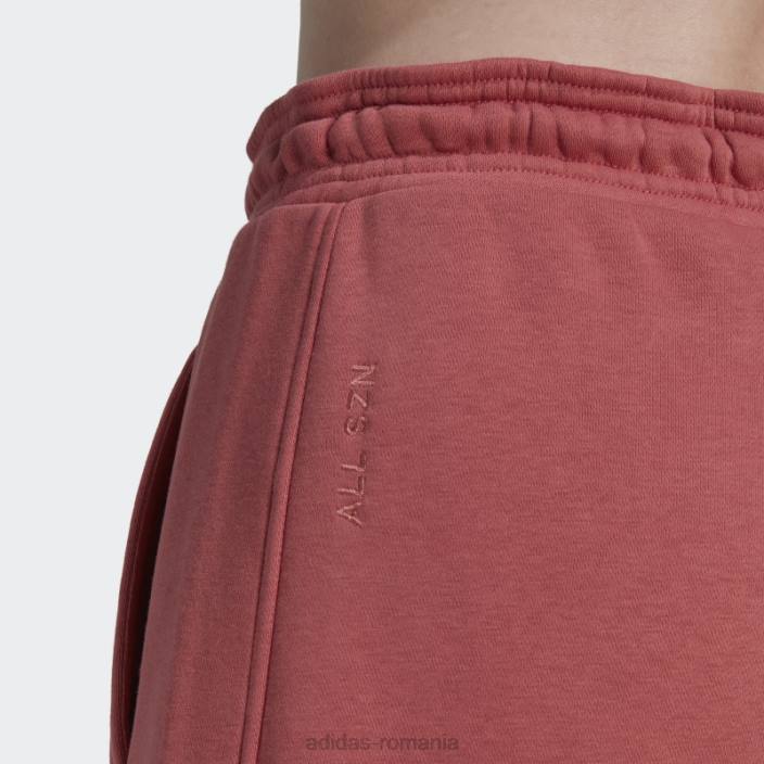 Adidas roșii all szn pantaloni fleece femei roșu 2JBN23980