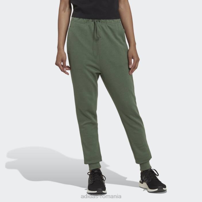 Adidas studio lounge pantaloni cu talie inalta verde oxid femei oxid verde 2JBN23978