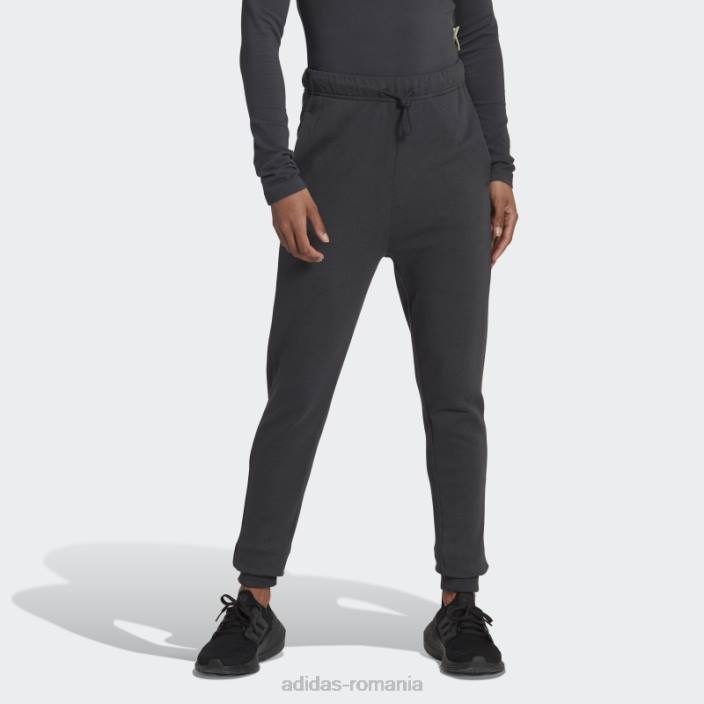 Adidas studio lounge pantaloni cu talie înaltă carbon femei carbon 2JBN23995