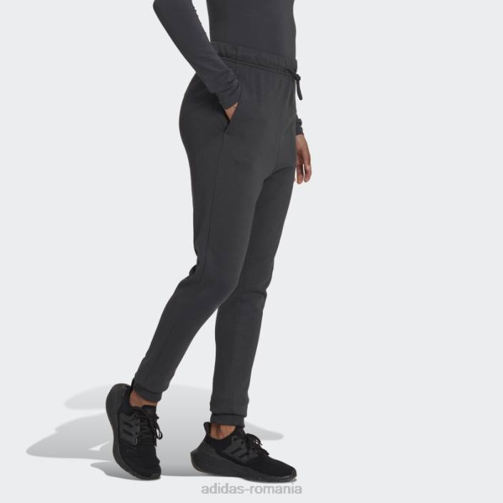 Adidas studio lounge pantaloni cu talie înaltă carbon femei carbon 2JBN23995