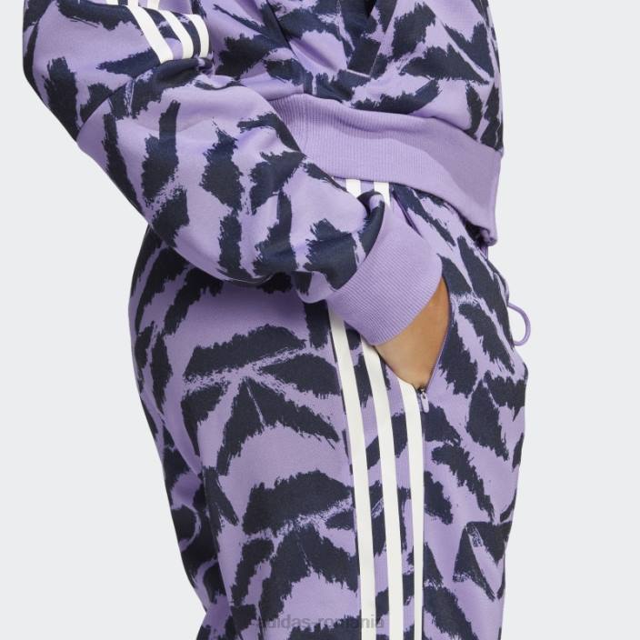 Adidas tiro costum up lifestyle pantaloni de sport violet femei violet/cerneală/multicolor/alb 2JBN23845