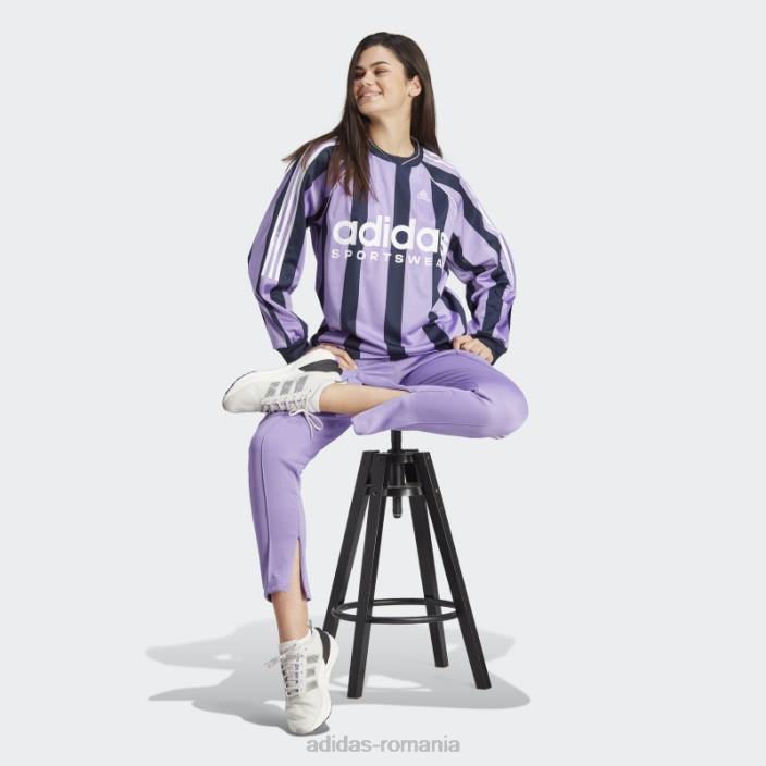Adidas violet tiro costum până lifestyle pantaloni de sport adidas femei violet/alb 2JBN23823
