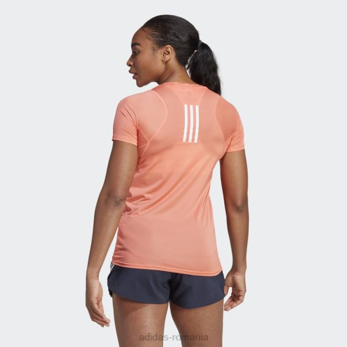 Adidas Boston Marathon 2023 tricou cu imprimeu integral coral adidas femei coral 2JBN10152
